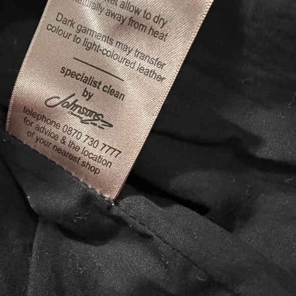 River Island Classic Black Leather Jacket sz x small - Picture 9 of 12